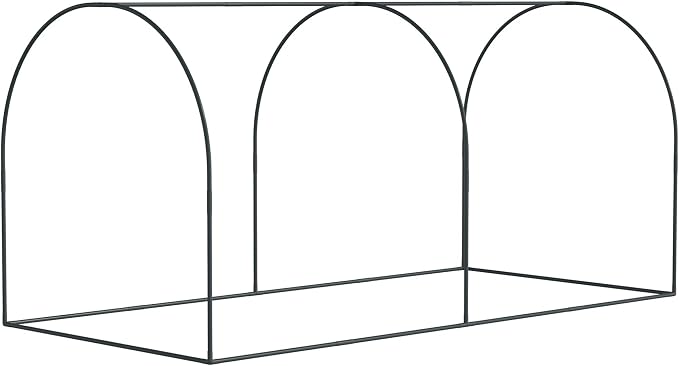 Outsunny 8' x 4' Crop Cage, Plant Protection Tent with Two Zippered Doors, Steel Frame, Storage Bag and 4 Ground Stakes, for Garden, Yard, Lawn, Green
