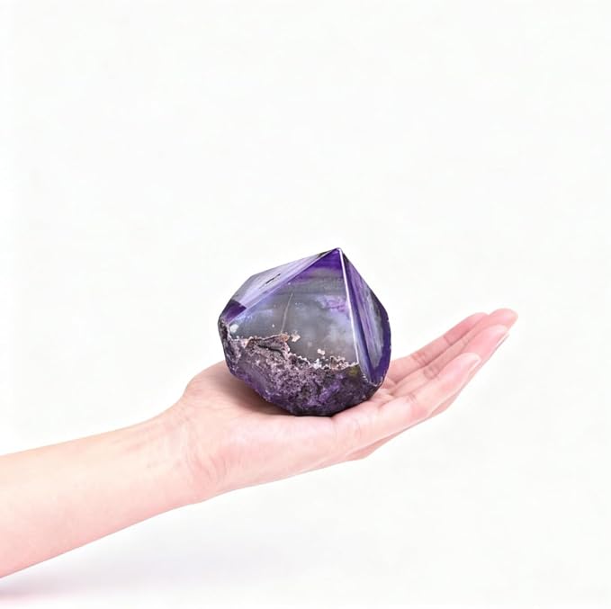 Agate Wand Irregular Pillar 0.6-1.1 Lbs Dyed Purple for Vintage Galaxy Theme Small Garden Relaxation Desktop Decor