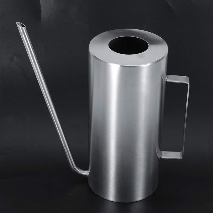 Watering Pot, 1.5L High Capacity Stainless Steel Outdoor Watering Pot with Long Service Life for Home Garden