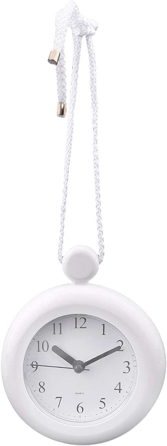 Waterproo-f Bathroom Shower Clock, Silent Analog Quartz Clock, Dual-Purpose Hanging Stand Shower Clock for Bathroom Kitchen, Easy Reading, 4.72 inch Round Size(Size:Type 1)