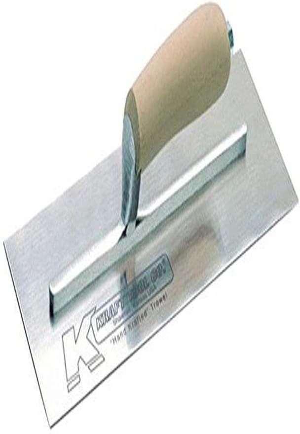 Kraft Tool PL556 Swedish Stainless Steel Plaster Trowel with Wood Handle, 11-1/2 x 4-1/2-Inch