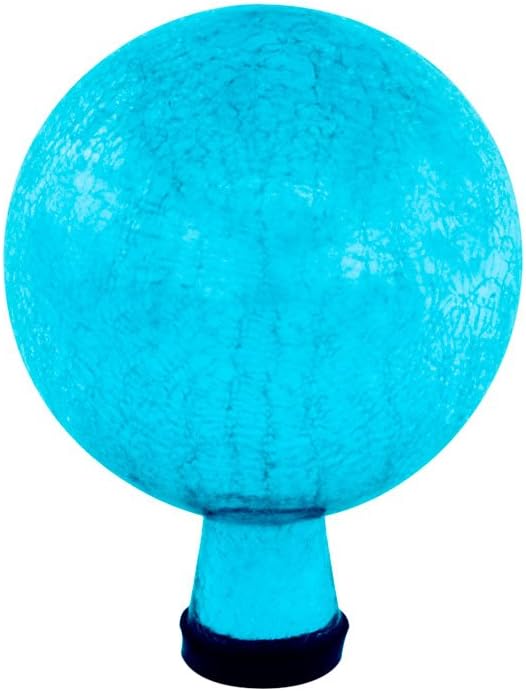 Achla Designs 6-Inch Crackle Gazing Globe Ball, Teal