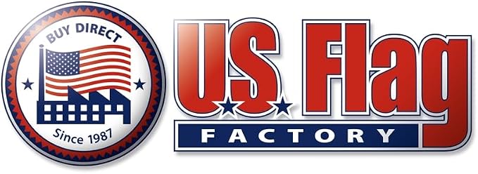 US Flag Factory - 2.5x4 FT American Flag (Sleeved) (Embroidered Stars, Sewn Stripes) - Outdoor SolarMax Nylon - 100% Made in America