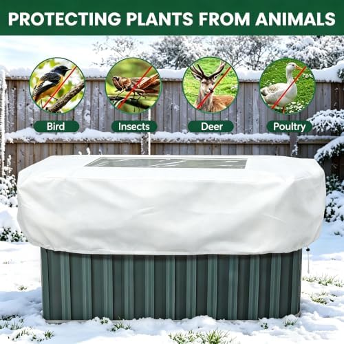 Plant Covers Freeze Protection with Clear Window for Raised Garden Beds - Image 3
