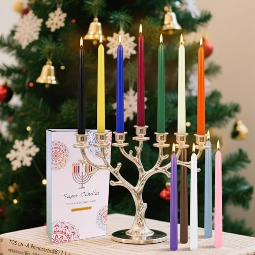 24 Pack Assorted Color Spell Chime Candles – Premium Unscented Dripless,Taper Candles for Rituals, Prayer, Birthdays, Meditation, Altar, Spells, Chime Candles - 10 Inch Tall - Ideal for Witches - Image 6