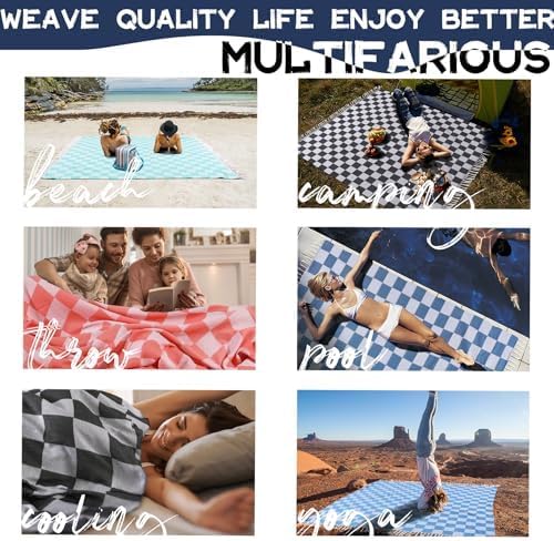Extra Large Turkish Beach Towel Picnic Mat Throw Blanket Oversized Sand Free Quick Dry Giant Boho Sandproof Lightweight Cloud Hawaii Honeymoon Travel Essentials Xl Big Women Men Summer Vacation Gift