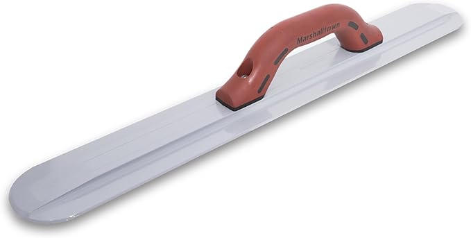 MARSHALLTOWN Round End Magnesium Hand Float, 24 Inch x 3-1/8 Inch, Standard DuraSoft Handle, Eliminates Float Marks, Provides Smooth Finish, Assembled in USA, Concrete Float, 155D