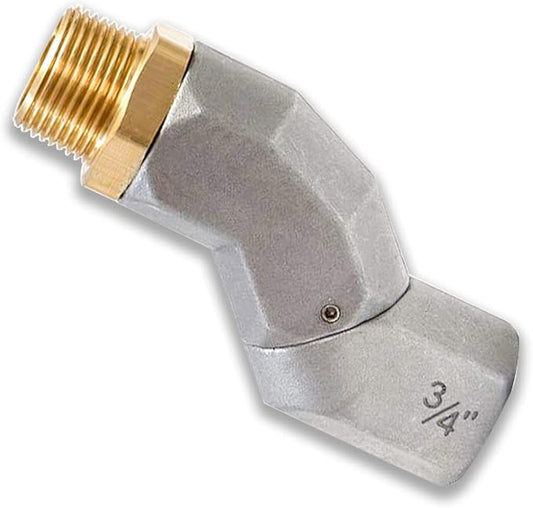 (3/4" NPT, 1PCS) Fuel Hose Swivel 360 Rotating Connector for Fuel Transfer Pump Fuel Nozzle Multi Plane Fuel Plane Swivel