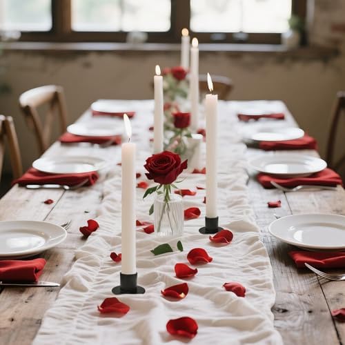 48Pcs Black Metal Taper Candle Holders Set - 2"×1" Elegant Bulk Heavy Base Candlestick Centerpieces for Table Decor, Wedding, Anniversary, Dinner Party - Image 4