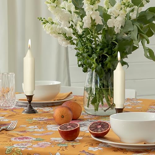 NJAO HOO Ivory Short Taper Candle 5 Inch Candlesticks Unscented Dripless Tapered Candle Set for Home Decor Wedding Party Dinner Candles, 4 Pack - Image 6
