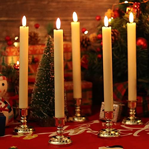 Wondise Flickering Taper Candles with Timer and Remote - Image 5