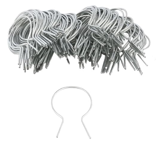 EZ Twist 2 1/2" (2 3/8" OD) x 9 Gauge Preformed Galvanized Steel Fence Ties - (100 Pack)
