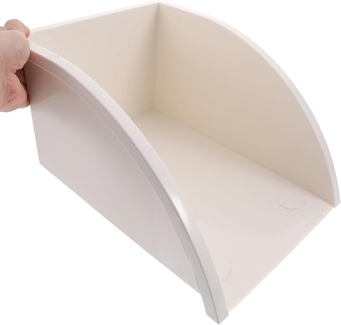 Uonlytech Water Dustpan Rain Barrels to Collect Rainwater from Gutter Splash Guard Downspout Splash Guard Gutter Downspout Block Rain Splash Block Splash Proof Pvc White Bucket