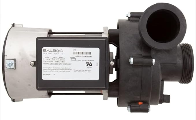 Balboa Water Group 7154213-S Pump BWG Vico Ultimax GE 2.0hp, 1 speed, 230v, 2"mbt
