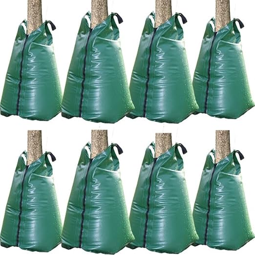 Tree Watering Bag, 20 Gallon Slow Release Tree Watering Bags-Drip Irrigation Bag for Newly Planted or Established Trees (8 Pack)