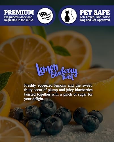 Lemon Blueberry Twist Soy Votive Candles - Scented with Natural Fragrance Oils - 6 Blue Natural Votive Candle Refills - Fruit & Berry Collection - Image 5