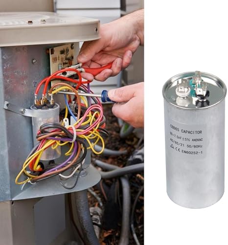 473731Z Heat Pump Dual Run Capacitor 80+7.5 uF 440V AC 50/60Hz | Replacement Capacitor Compatible with Pentair UltraTemp Pool Spa Heat Pump,Heat Resistant and Easy Installation