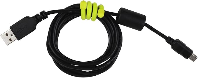 Nite Ize 2-Pack Gear Tie Reusable Rubber Twist Tie, 6" - Neon Yellow (4-Pack)