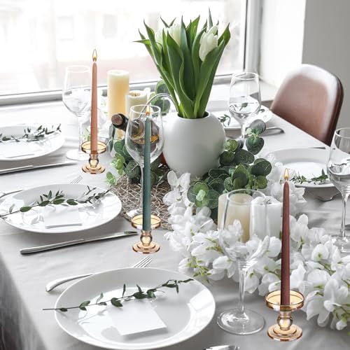 Nuanchu 24 Pcs Morandi Taper Candles, 10 Inch Tapered Smokeless - Image 5