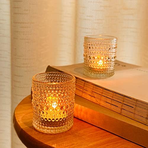 TRIRITE 36 Pack Votive Candle Holders, Clear Glass Tealight Candle Holder - Image 3