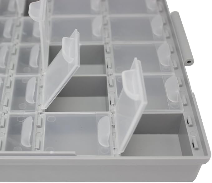 AideTek BOXALL48 48 Lids Empty Enclosure SMD SMT Organizer Size 6 inch 9 Inch Surface Mount
