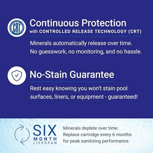 Nature2 M25 Mineral Cartridge for M Pool Sanitization Vessels | Authentic Replacement Cartridge for Pools up to 25,000 Gallons, Lasts 6 Months