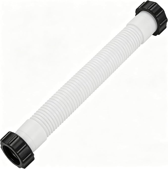 Intex 16-Inch Pool Pump Hose, 1.5-Inch Diameter Pool Sand Filter Pump Hose, Suitable for Intex Filter Pump and Saltwater System, Compatible with 26371CA, 28647EG, 26371EH, Polyethylene Material