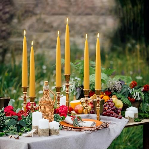 30 Pack Beeswax Taper Candles Bulk,100% Natural & Non-Toxic,8 Inch for Home - Image 7