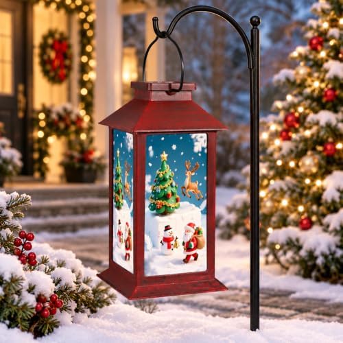 Christmas Solar Lanterns Outdoor Waterproof, Hanging Lights Garden Decor by Unknown