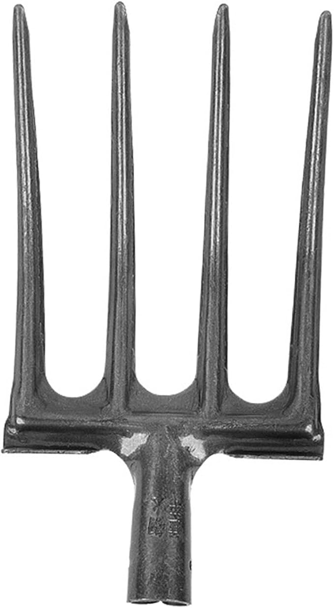 Digging Fork, Garden Digging Spading Fork, High Carbon Steel (4 Tine)