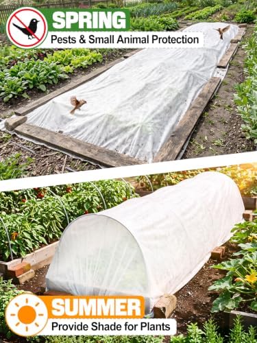 10 x 12 ft Plant Covers Freeze Protection, Easy-Cut Frost Cloth - Image 5