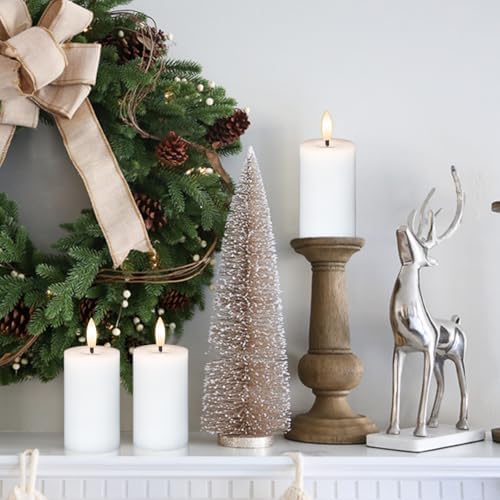 Votive Flameless LED Candles Battery Operated with Remote Timer, White - Image 6
