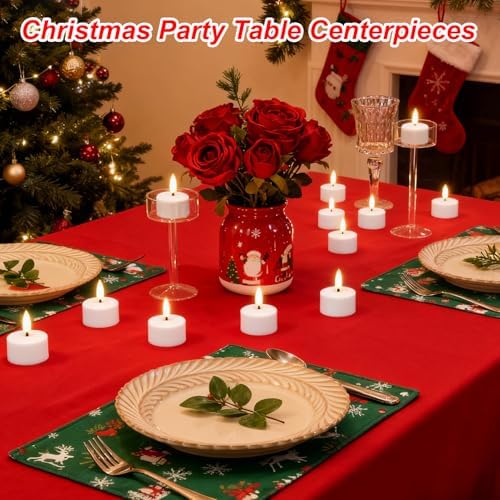 GenSwin Rechargeable Tea Lights Candles Remote Timer Charging Base White - Image 4