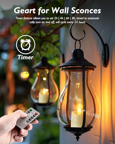 Homemory 12 Pack Remote Timer LED Flameless Votive Candles, Ivory Shell - Image 2
