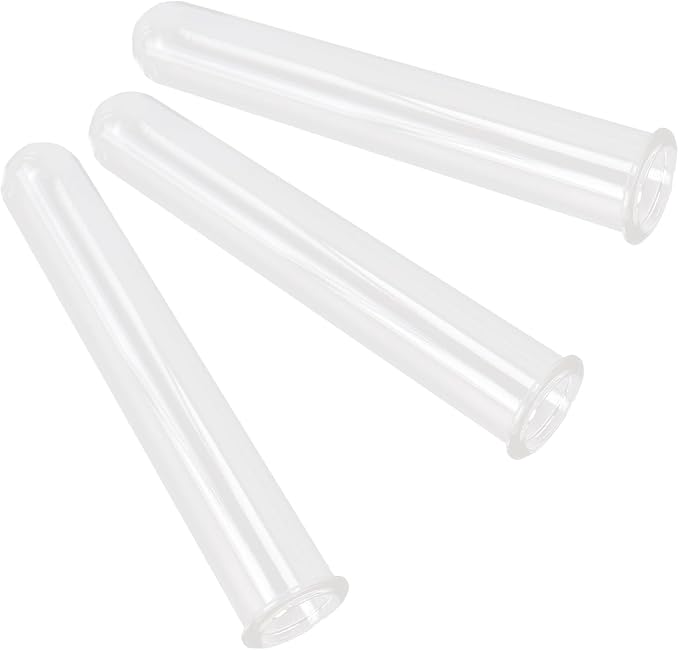 SINJEUN 30 PCS Plant Propagation Tubes, 20 ml Clear Plastic Test Tubes for Plants Flowers Home Office Decorations (4.7 inches Height)