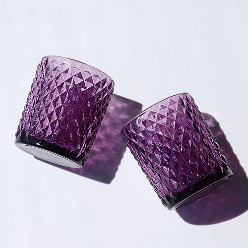 Woho Set of 24 Purple Votive Candle Holders for Tealight/Votive Candles - Image 4