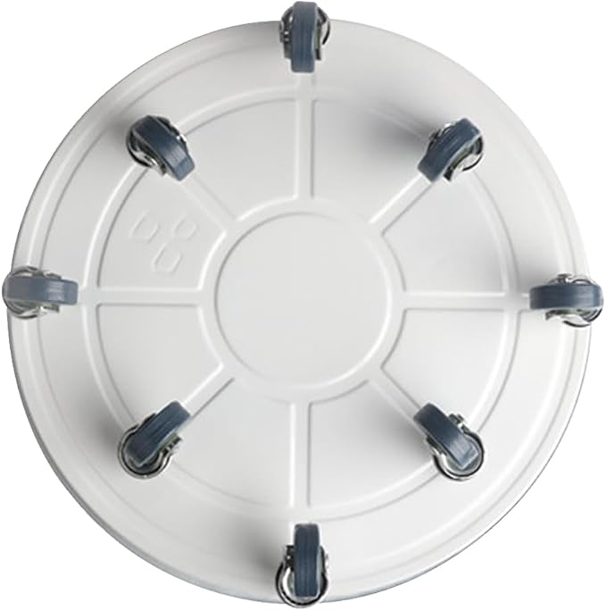 Rolling Plant Caddy Dolly with Wheels, 20" Heavy Duty Plant Stand on Casters for Planters, Wheeled Plant Roller Base for Indoor Outdoor Flower Pot, White, 1 Pack