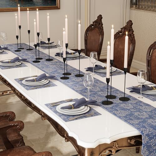 NLBTW Black Taper Candle Holders Set of 12 Candlestick Holders Bulk, Metal Candle Stick Holder Decor for Wedding, Dinning, Christmas Party or Anniversary, Fits 3/4 Inch Thick Candle - Image 3