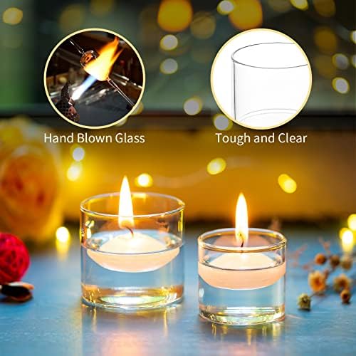 Romadedi Glass Votive Tealight Candle Holder, Pack of 12 - Image 4