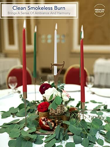 Royal Imports Unscented Taper Candles 12" Christmas 9HR Burn Time Set of 12 - Image 2