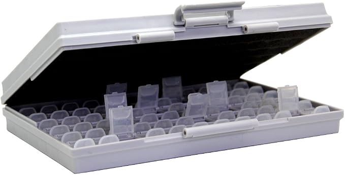 AideTek BOX-ALL 72 empty Enclosure box SMT SMT components Organizer Labels