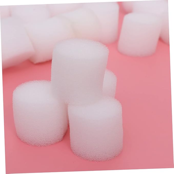 ORFOFE 200PCS Germination Gardening Tools Aquaponics Growing Sponge Plants Growing Accessories hydroponic Starter Cubes Planted Sponge Planting Sponge Foam White Tray Cylindrical