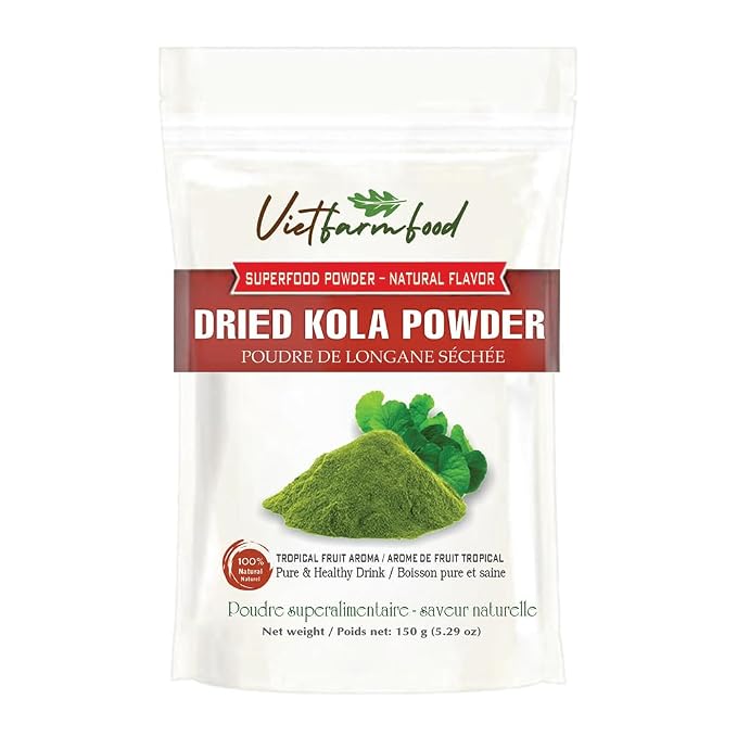 GOTU KOLA POWDER 5.29 oz (150g) VIETFARMFOOD: Pure freeze-dried vegetable powder, made from real vegetables with no added sugar - Perfect for daily nutrition to keep your body full of vitality
