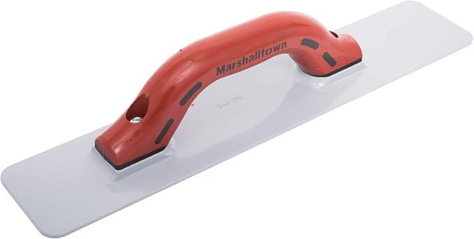 MARSHALLTOWN Cast Magnesium Hand Float, 16 Inch x 3-1/8 Inch, Concrete Float, Concrete Finishing Tool, Provides a Smooth Finish, DuraSoft Handle, Standard Handle Style, Assembled in USA, 148D