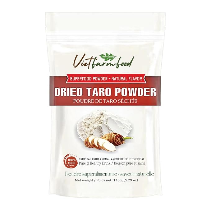 PURPLE YAM POWDER 5.29 oz (150g) – VIETFARMFOOD | Freeze-Dried Purple Yam Powder for Baking, Desserts, Smoothies, Beverages and Cooking