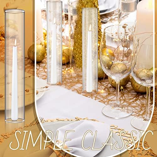 Treela 6 Pcs 2.5" W x 14" H Hurricane Candle Holder Sleeve - Image 6