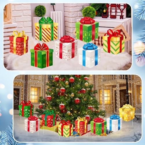 Barydat 16 Pcs Christmas Yard Stakes Signs, Yard Decorations Outdoor - Image 6