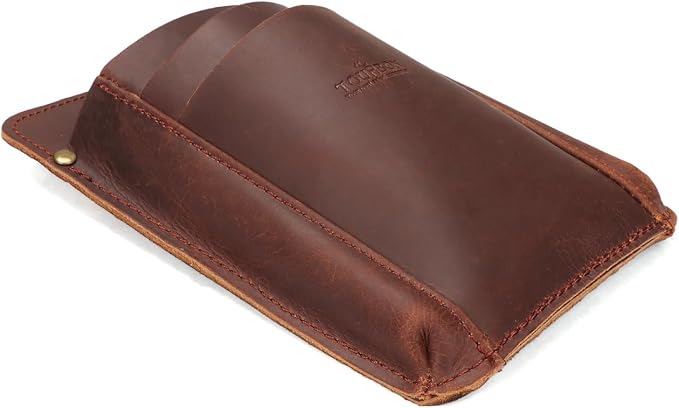 Tourbon Leather Florist Tool Waist Pouch Belt Garden Shoulder Crossbody Tools Bag Gardening Pruning Shears Holder Organizer Kit 4 Pockets