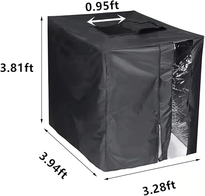 IBC Tote Protective Cover - 600D Heavy Duty, Waterproof, Anti-Dust, Sun Protective for 275 Gallon Water Tank