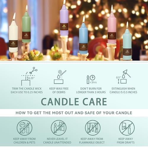 Beeswax Taper Candles 5 inch Natural Beeswax Taper Candlesticks 4 PCS Short Candle Smokeless Tapered Candle for Dinner Party Decoration Gift - 8 Hour Burn Time - Image 6